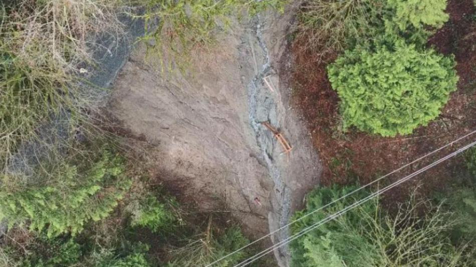 An aerial view of the Capilano Pacific Trail.